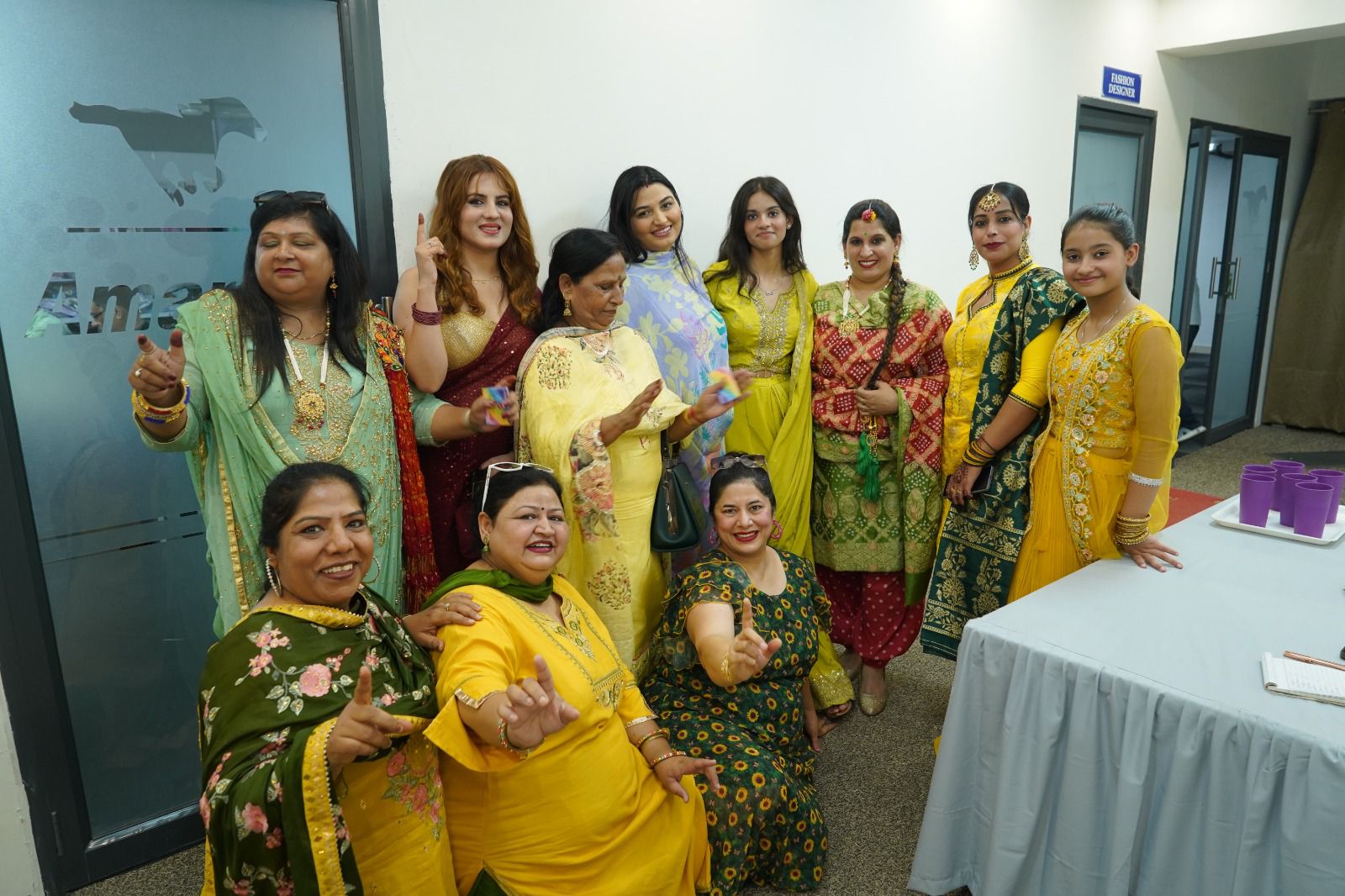 Rainbow Ladies Club celebrated Teej festival with Dhol, Bhangra and Giddha.